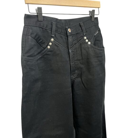 Rockies Authentic Jeanswear Women's Vintage Black Wide Leg Jeans SIZE 11/12 - Picture 2 of 5